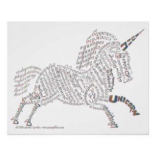 Welt Einhorn Poster
