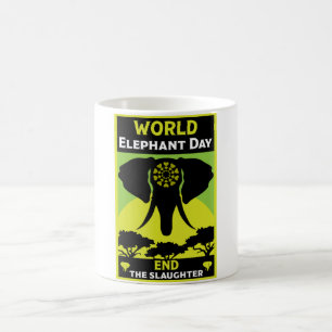 Welt-Elefantentag Freitag, 12. August T - Shirt Kaffeetasse