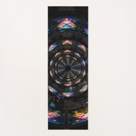 Welt endloser Spiegel, die einen Himmel über dem F Yogamatte