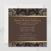 Welt-Erde-Azteken-Abendessen Party Einladung (Rückseite)