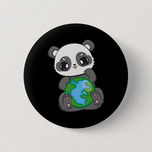 Welt-Erde-Tag - Panda Button (Vorderseite)