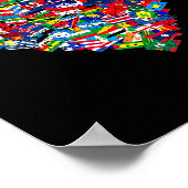Welt-Flaggen-Tag 1 Poster (Ecke)