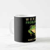 Welt-Frosch-Tag Kaffeetasse (Vorderseite Links)