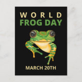 Welt-Frosch-Tag Postkarte (Vorderseite)