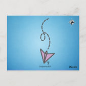 Welt - Happy Postcross Postcard Postkarte (Rückseite)