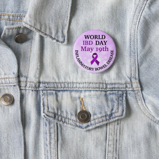 Welt-IBD-Day Awareness-Ribbon Button (Beispiel)