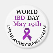Welt-IBD-Day Awareness-Ribbon Magnet (Vorne)
