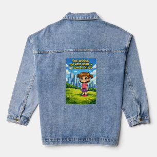 Welt, in der du geboren wurdest, existiert nicht m jeansjacke