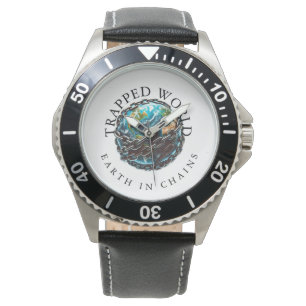 Welt in der Falle Armbanduhr