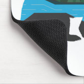 Welt in einem Bären Mousepad (Ecke)