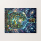 Welt in einer Flasche Puzzle (Horizontal)