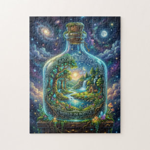 Welt in einer Flasche Puzzle