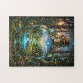 Welt in einer Flasche Puzzle (Horizontal)
