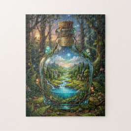 Welt in einer Flasche Puzzle