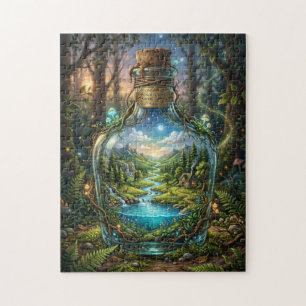 Welt in einer Flasche Puzzle