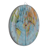 Welt in Händen Dartboard Dartscheibe (Vorderseite Links)