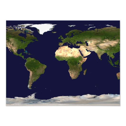 Welt insgesamt - Planet Erde Fotodruck (Vorne)