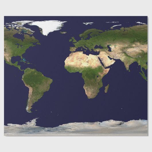 Welt insgesamt - Planet Erde Geschenkpapier (Flach)