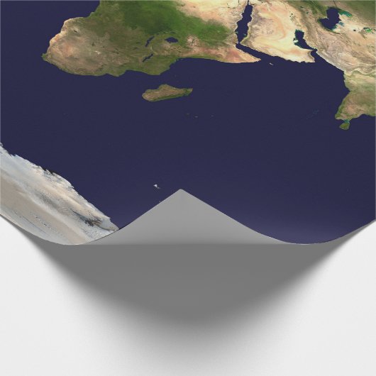 Welt insgesamt - Planet Erde Geschenkpapier (Ecke)