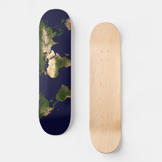 Welt insgesamt - Planet Erde Skateboard (Vorderseite)