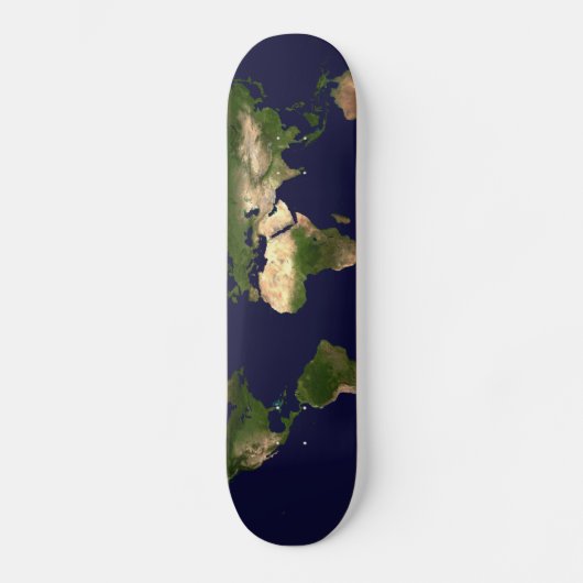 Welt insgesamt - Planet Erde Skateboard (Vorderseite)