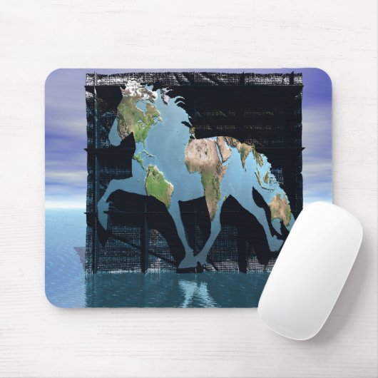 Welt isländischer mousepad (Mit Mouse)