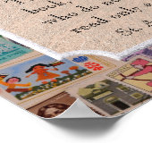 Welt ist ein Buch - Kunstdruck Poster (Ecke)