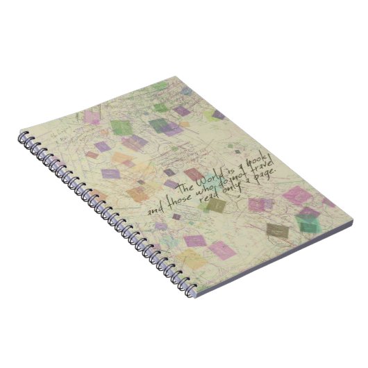 Welt ist ein Buch Notizbuch (Rechte Seite)