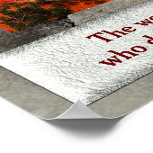 Welt ist ein Buch - Poster (Ecke)