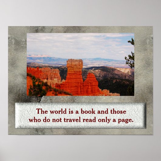 Welt ist ein Buch - Poster (Vorne)