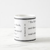 "Welt ist ein Buch… "Tasse Kaffeetasse (Mittel)
