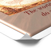 Welt ist ein Buch - Zitat von St. Augustine Poster (Ecke)