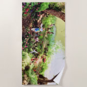 WELT IST EIN KREISSTEUERhandtuch Strandtuch (Vorderseite)