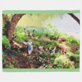 WELT IST EIN ZIRKLEINER VÖLKERN FLEECEDECKE (Vorderseite (Horizontal))