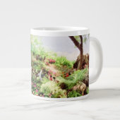 WELT IST EINE CIRCLE Jumbo-Tasse (Vorderseite Rechts)