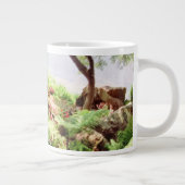 WELT IST EINE CIRCLE Jumbo-Tasse (Rechts)