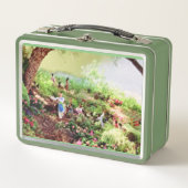 WELT IST EINE KREISE-Metalldose Metall Brotdose (Vorderseite)