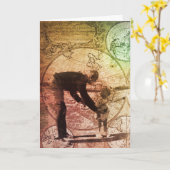 Welt ist Ihre Austernkarte Karte (Gelbe Blume)