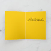 Welt ist Ihre Karottengrüßkarte Karte (Innenseite)