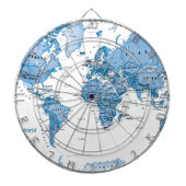 Welt ist Kunst-Blau - Kinder Dartscheibe (vorne)