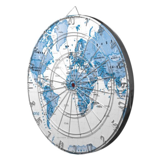 Welt ist Kunst-Blau - Kinder Dartscheibe (Vorderseite rechts)