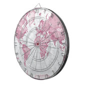 Welt ist Kunst - Rosa Dartscheibe (Vorderseite rechts)