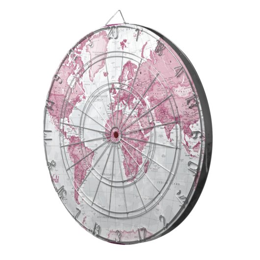 Welt ist Kunst - Rosa Dartscheibe (Vorderseite rechts)