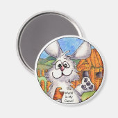 Welt ist mein Karottenrausch Magnet (Vorderseite/Rückseite)