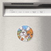 Welt ist mein Karottenrausch Magnet (In Situ (Geschirrspüler))