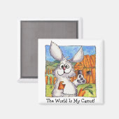 Welt ist mein Karrot Magnet (Vorderseite/Rückseite)