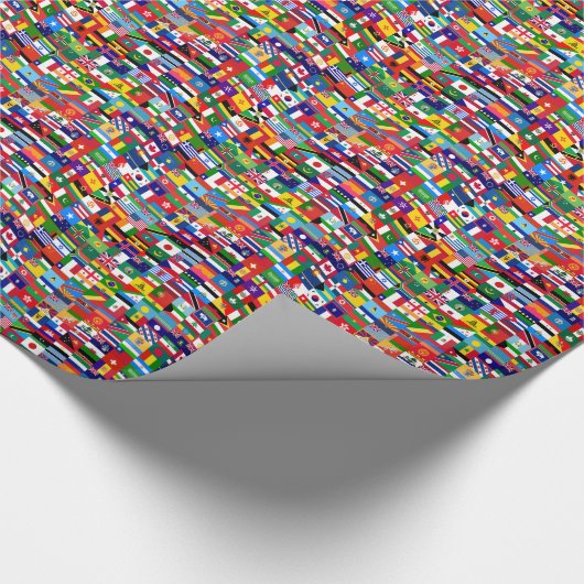 Welt kennzeichnet Packpapier (Ecke)