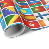 Welt kennzeichnet Packpapier (Rolleneckpunkt)