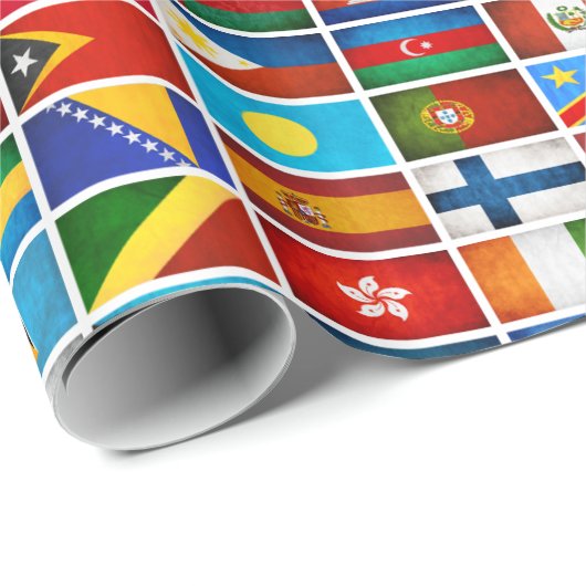 Welt kennzeichnet Packpapier (Rolleneckpunkt)