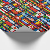 Welt kennzeichnet Packpapier (Schwarzes) (Ecke)
